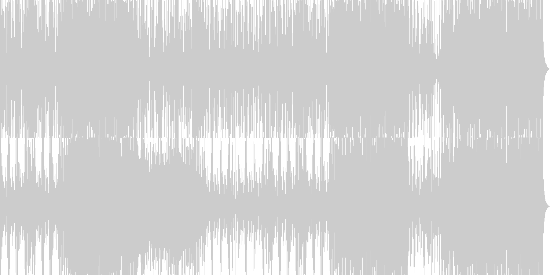 和風バトルBGMの未再生の波形