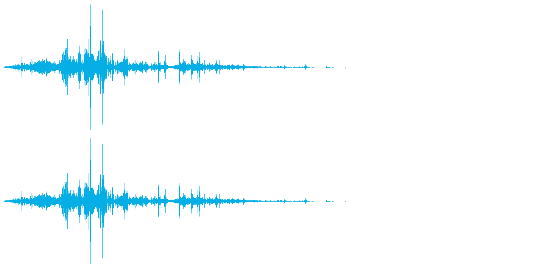 バッグを漁る音(アイテム、持ち物の表示)の再生済みの波形