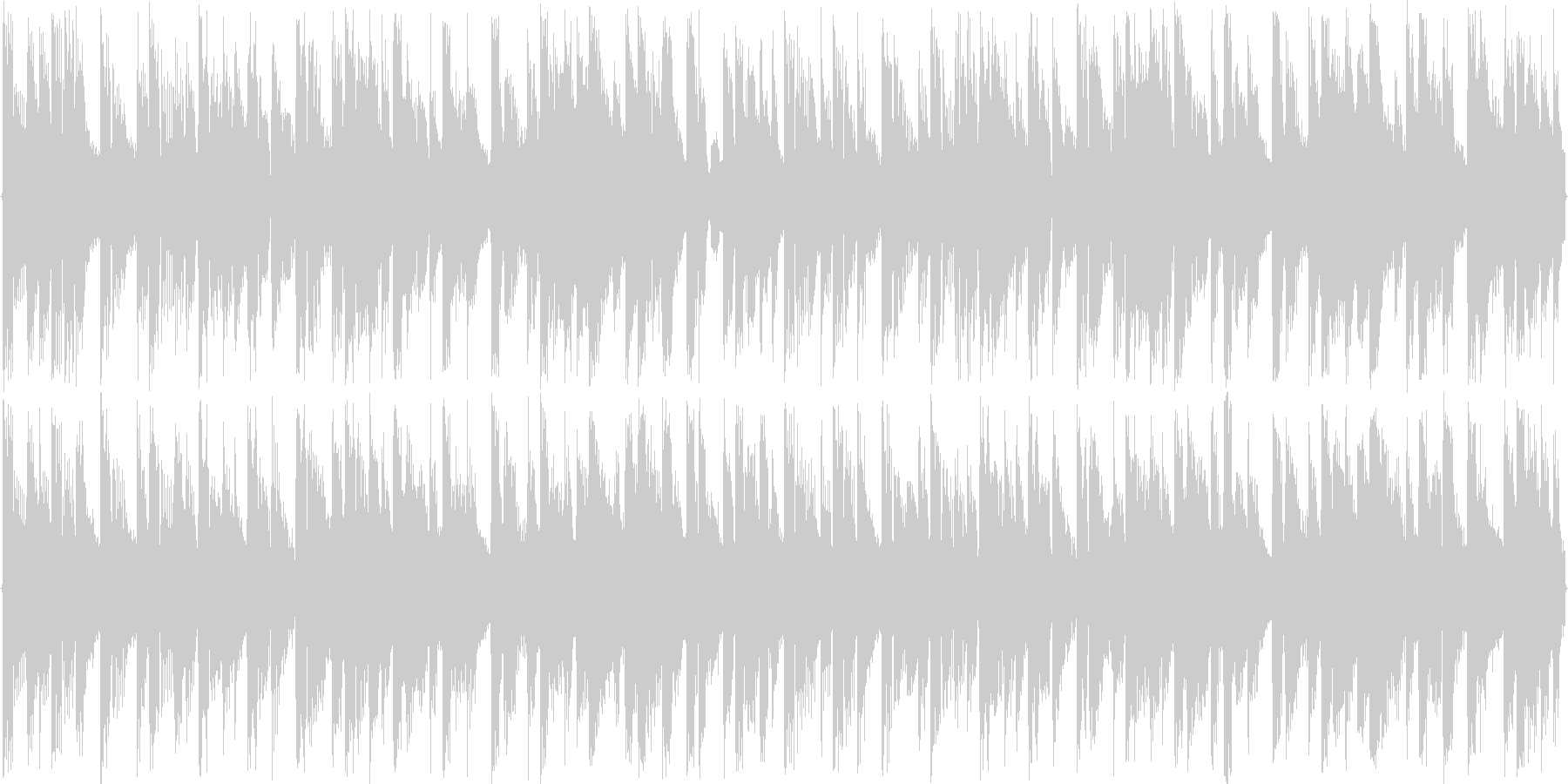 リズムを強調した楽曲です。の未再生の波形