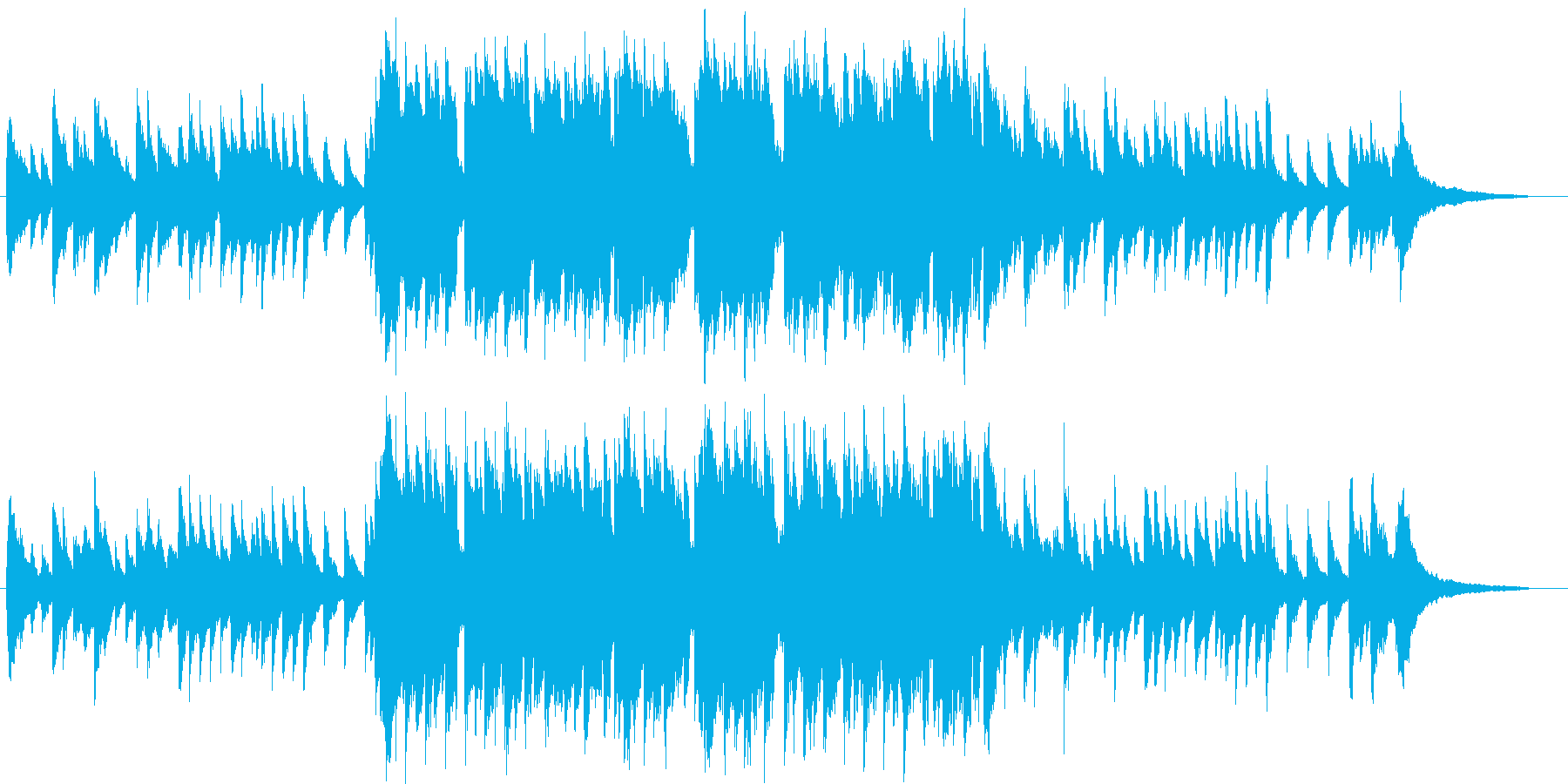 ピアノとオーボエの曲です。の再生済みの波形