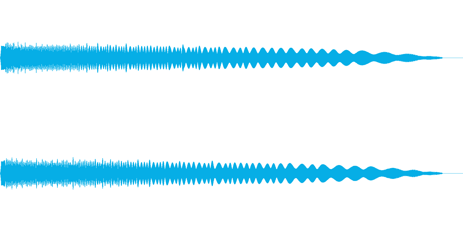 落下・物を投げる音の再生済みの波形