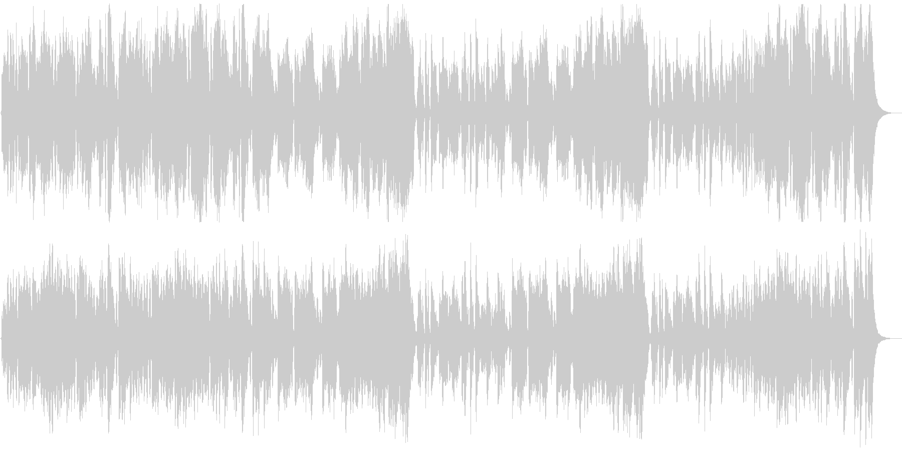 壮大で優しさのあるオーケストラの曲の未再生の波形