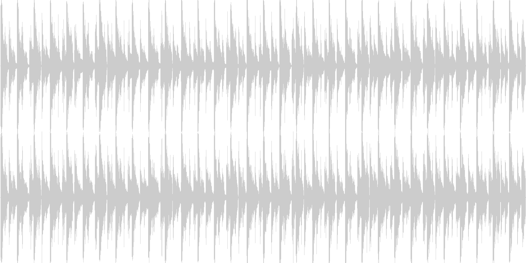 ハウス風のリズムを基調としたループ楽曲…の未再生の波形