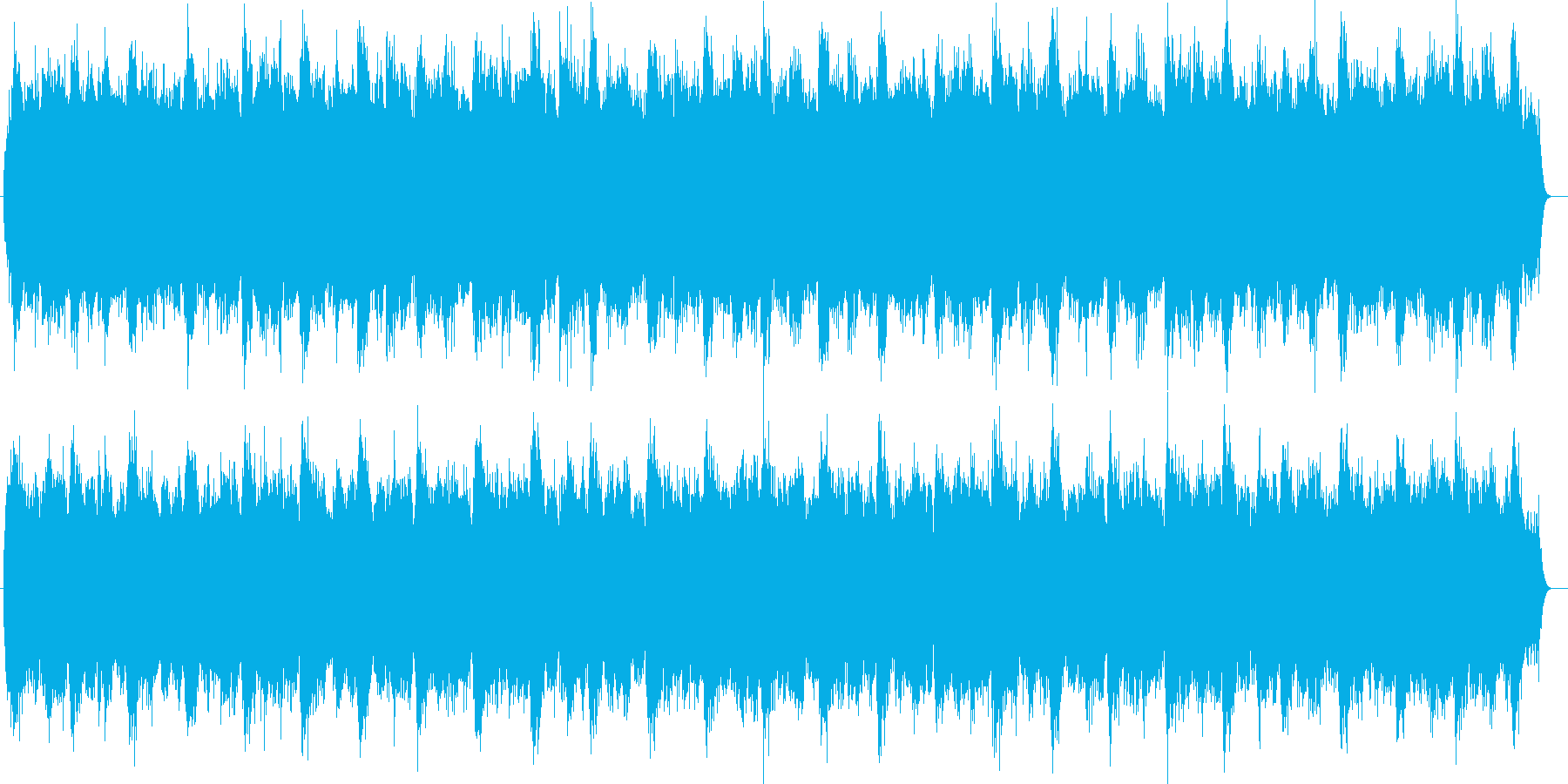 シンセによる悪魔のミサ曲の再生済みの波形