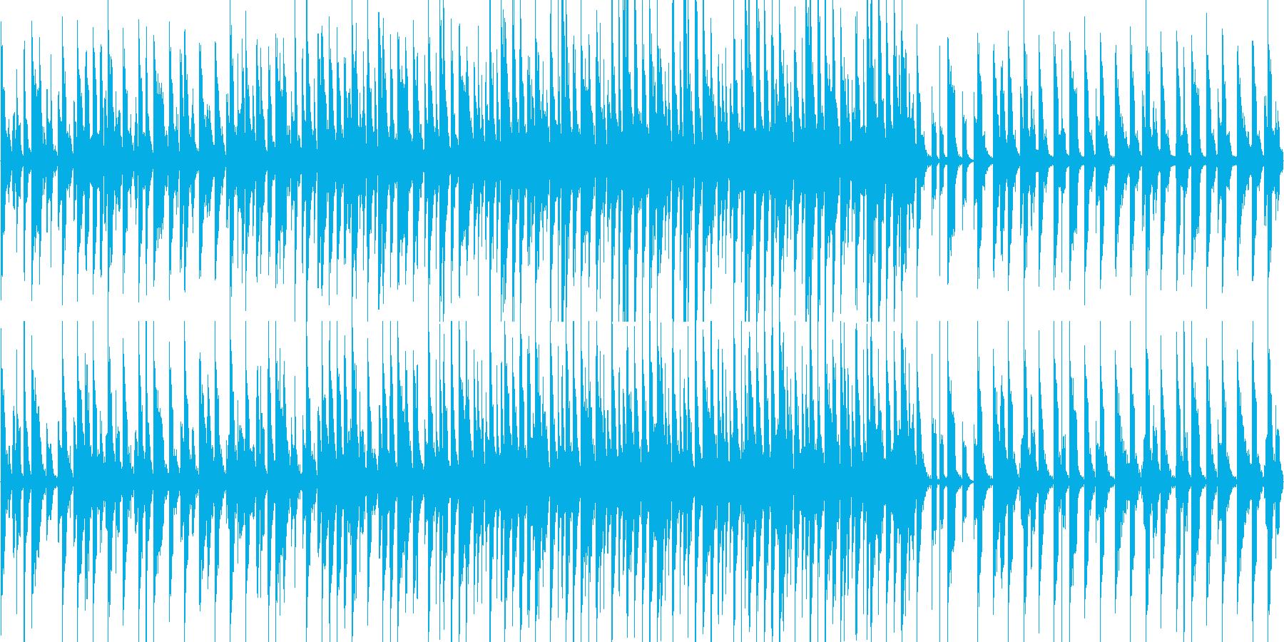 宇宙船に乗ってる感じの曲ですの再生済みの波形