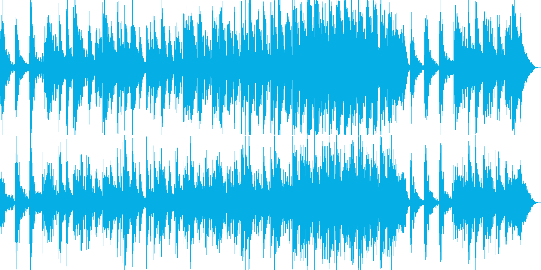 【リラクゼーション】落ち着いた映像向けの再生済みの波形