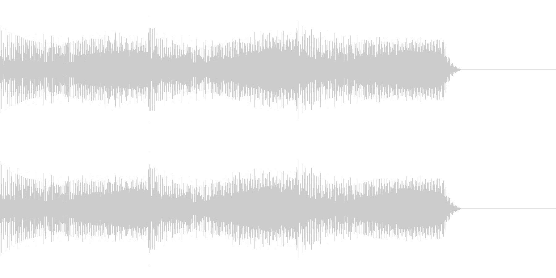 ブーン パワーチャージ音の未再生の波形
