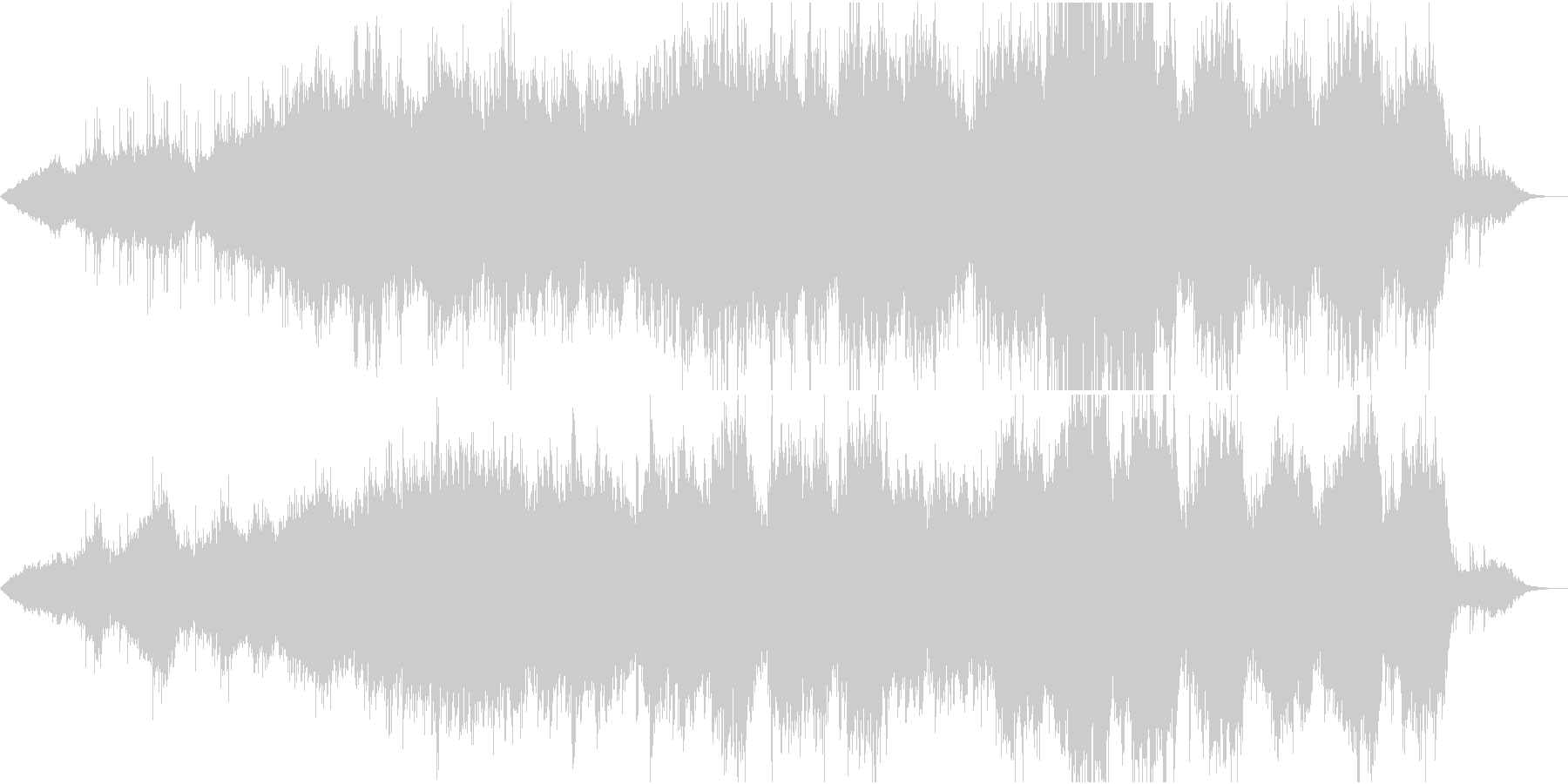 歌ありの打ち込み曲の未再生の波形