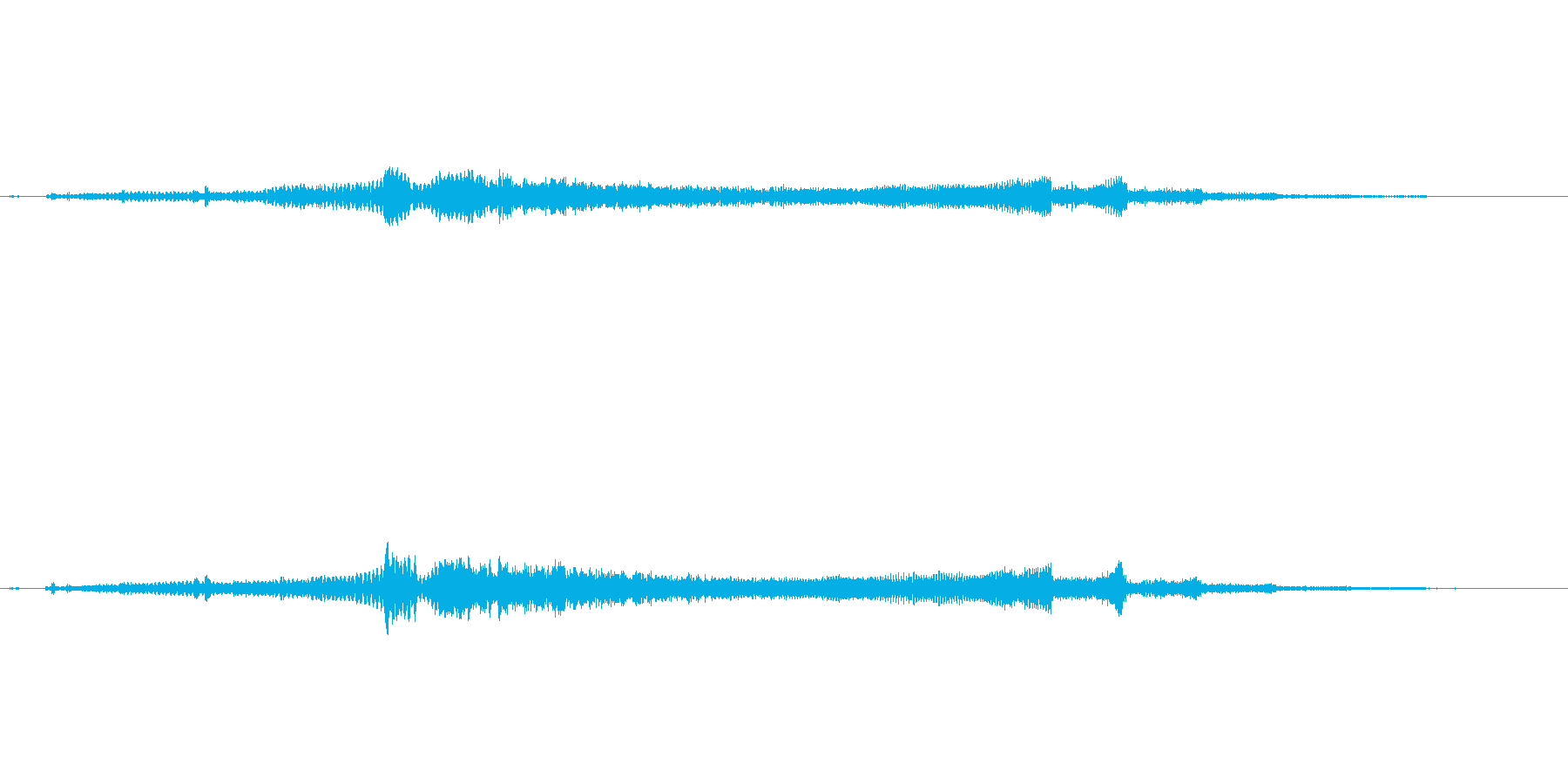 タイトルロゴな音の再生済みの波形