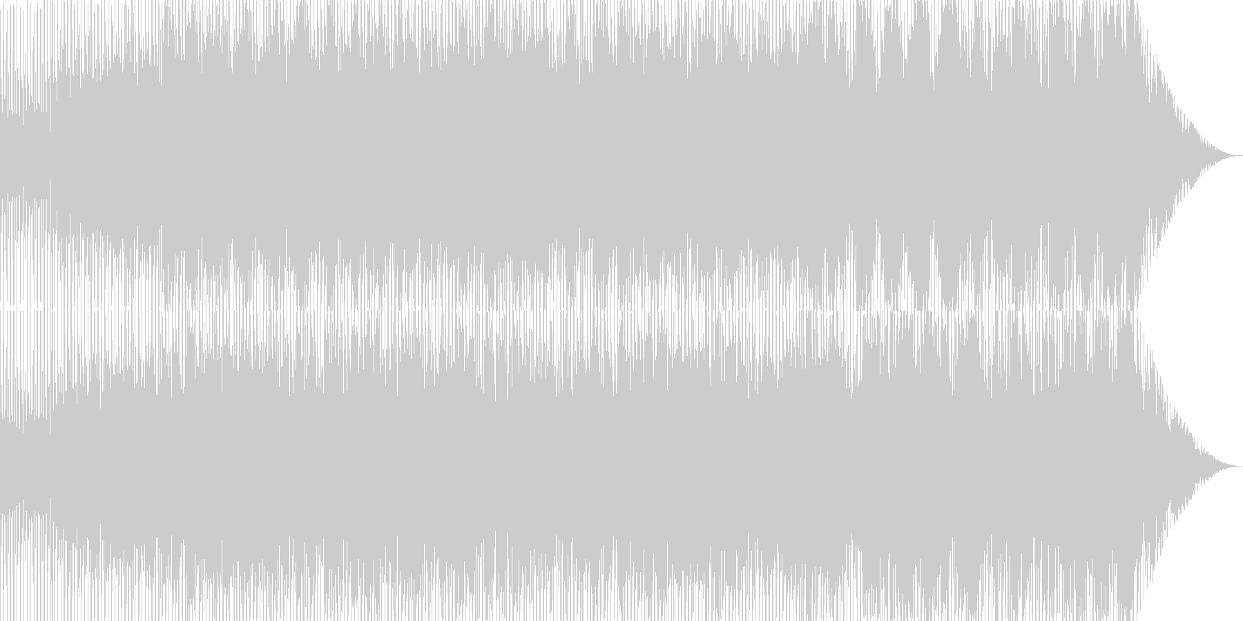 明るいシンセリフが印象的なトランス風楽曲の未再生の波形