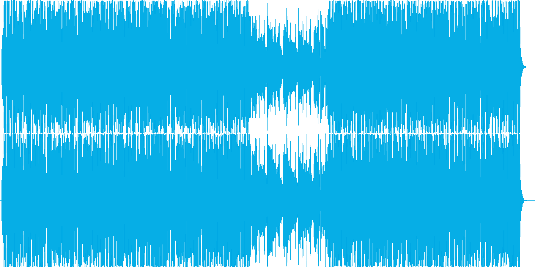 フュージョン風の曲です。の再生済みの波形