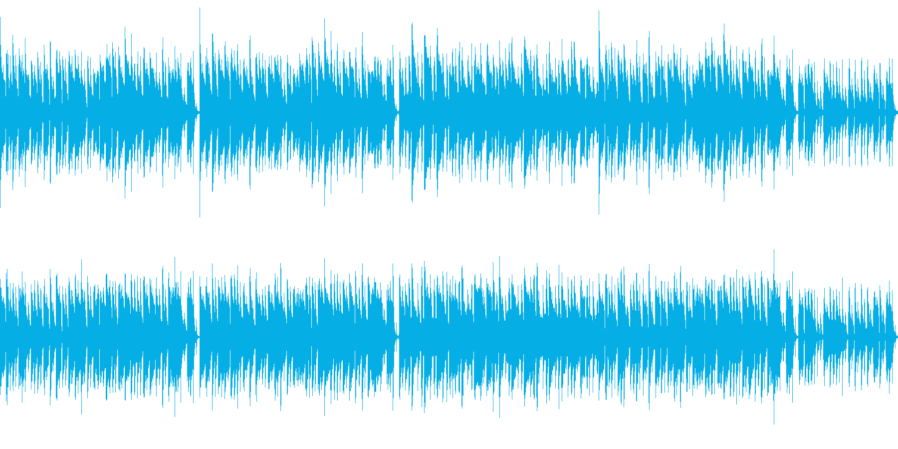 ほのぼのとしたセミナー向け音楽の再生済みの波形