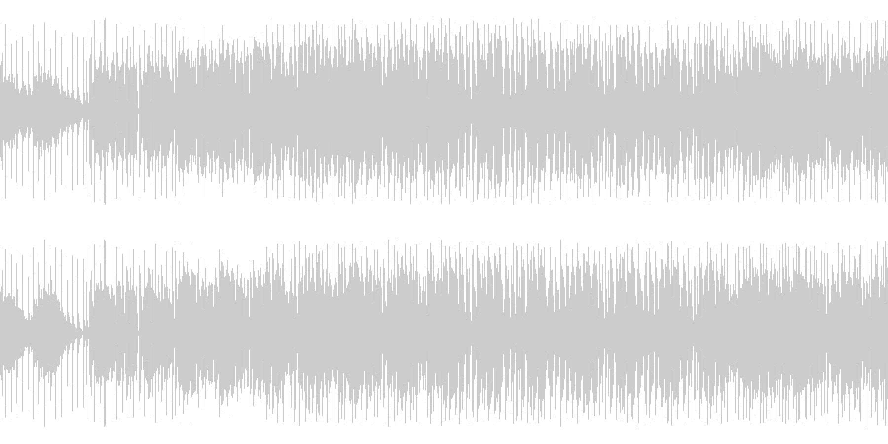 回転キラキラ明るいEDMなBGMループの未再生の波形