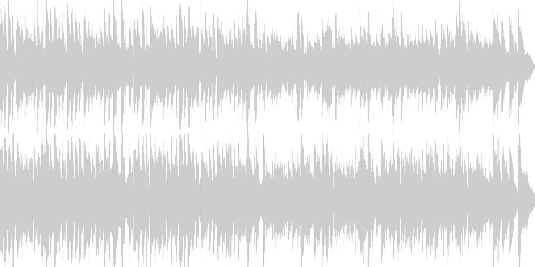 ガットギターによる優しいインスト曲の未再生の波形