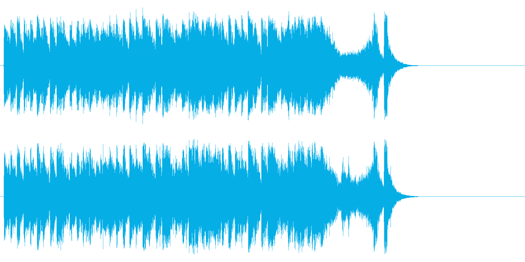 和やかなポップ BGM(サビ)の再生済みの波形
