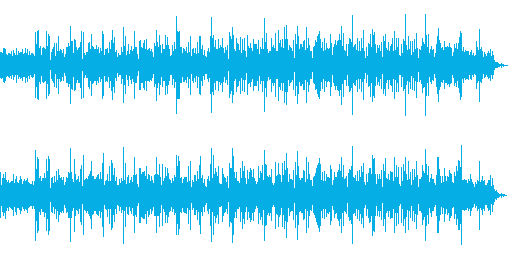 悲しくも美しいベル音が印象的な曲の再生済みの波形