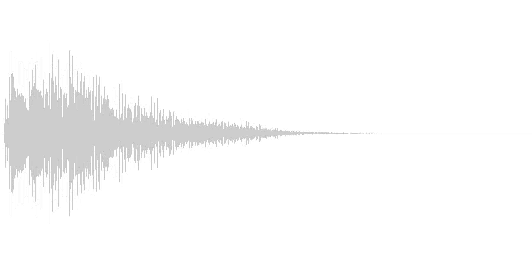 アプリのタッチ音の未再生の波形