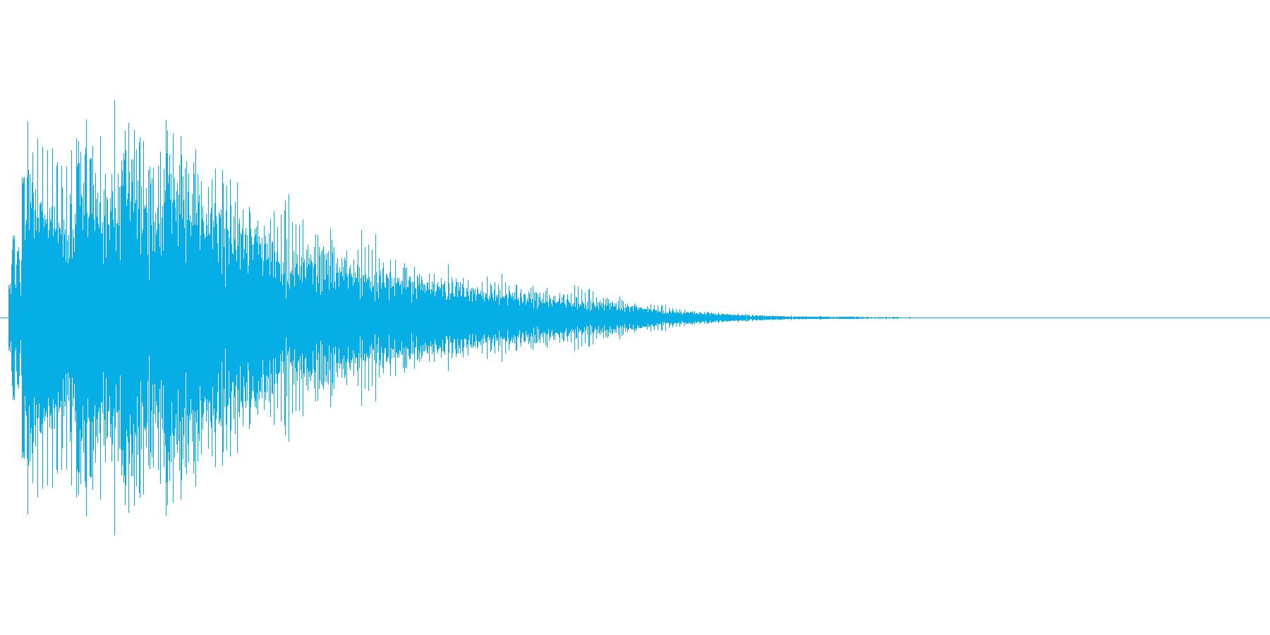 アプリのタッチ音の再生済みの波形