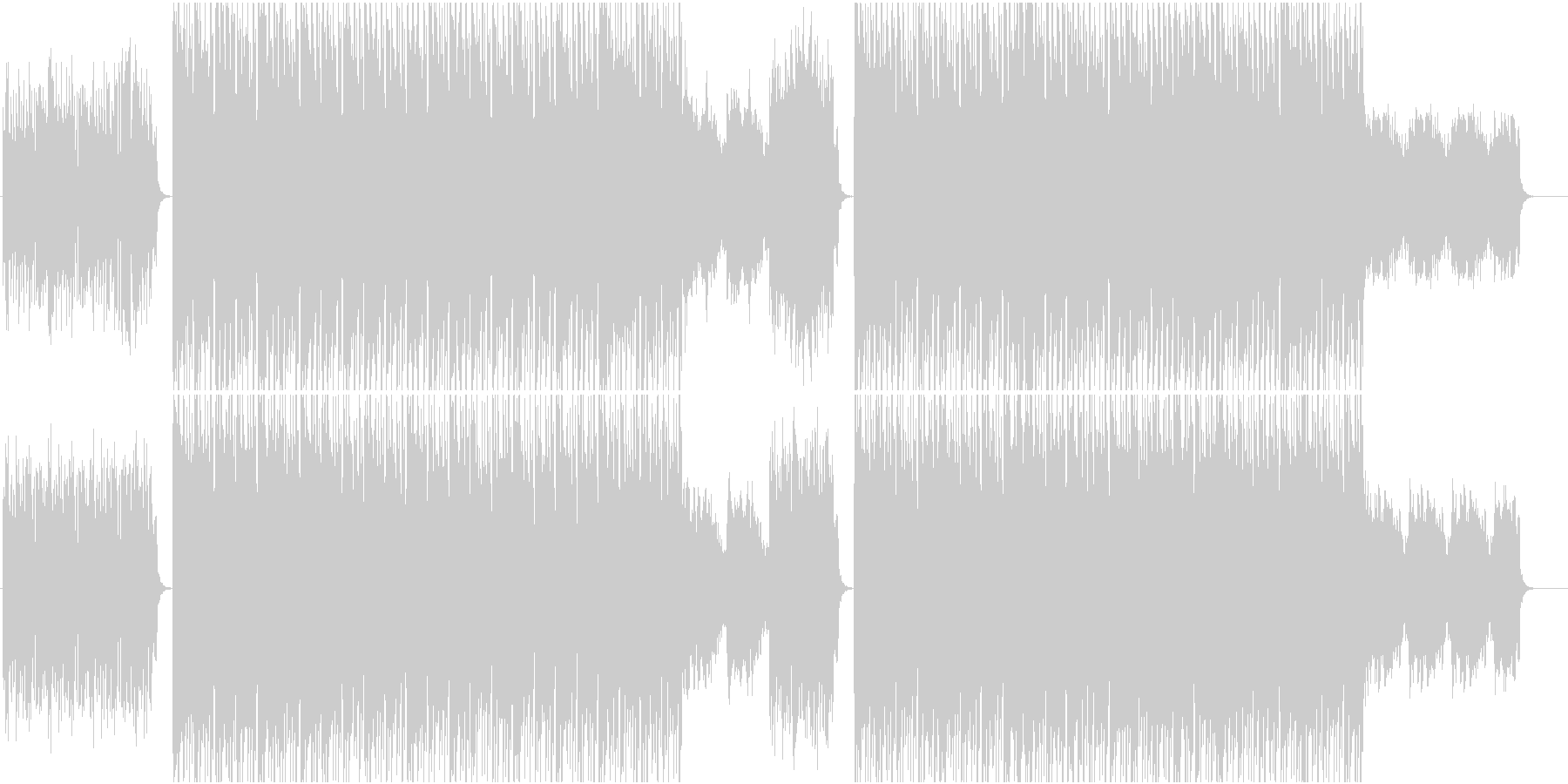 エレクトロニックフュージョン(WAV)の未再生の波形
