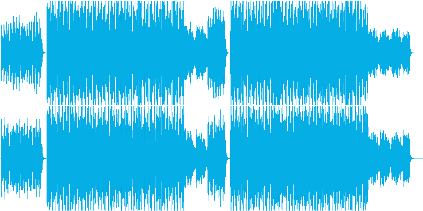 エレクトロニックフュージョン(WAV)の再生済みの波形