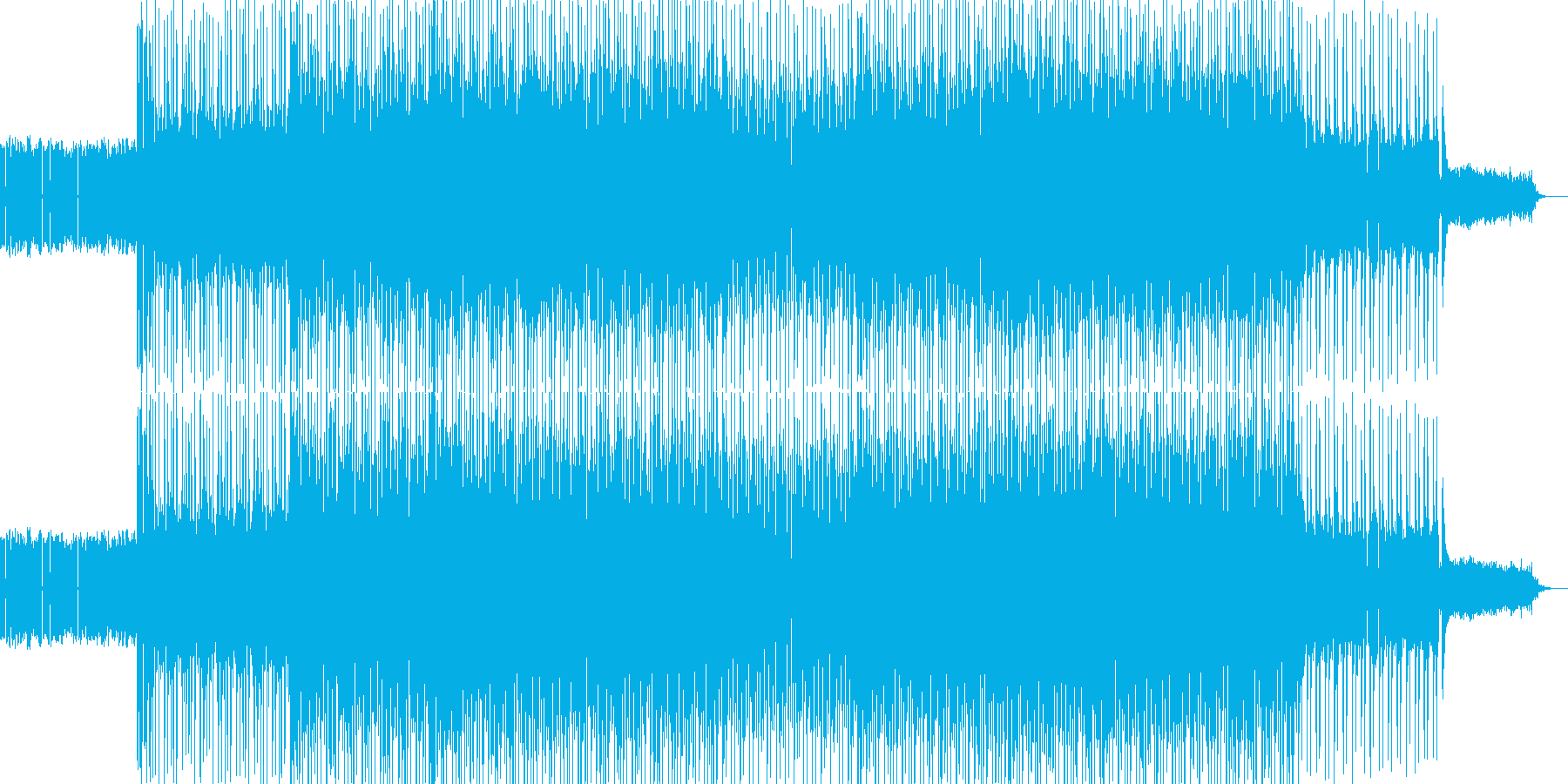 カッコイイ現代的なロックミュージック03の再生済みの波形