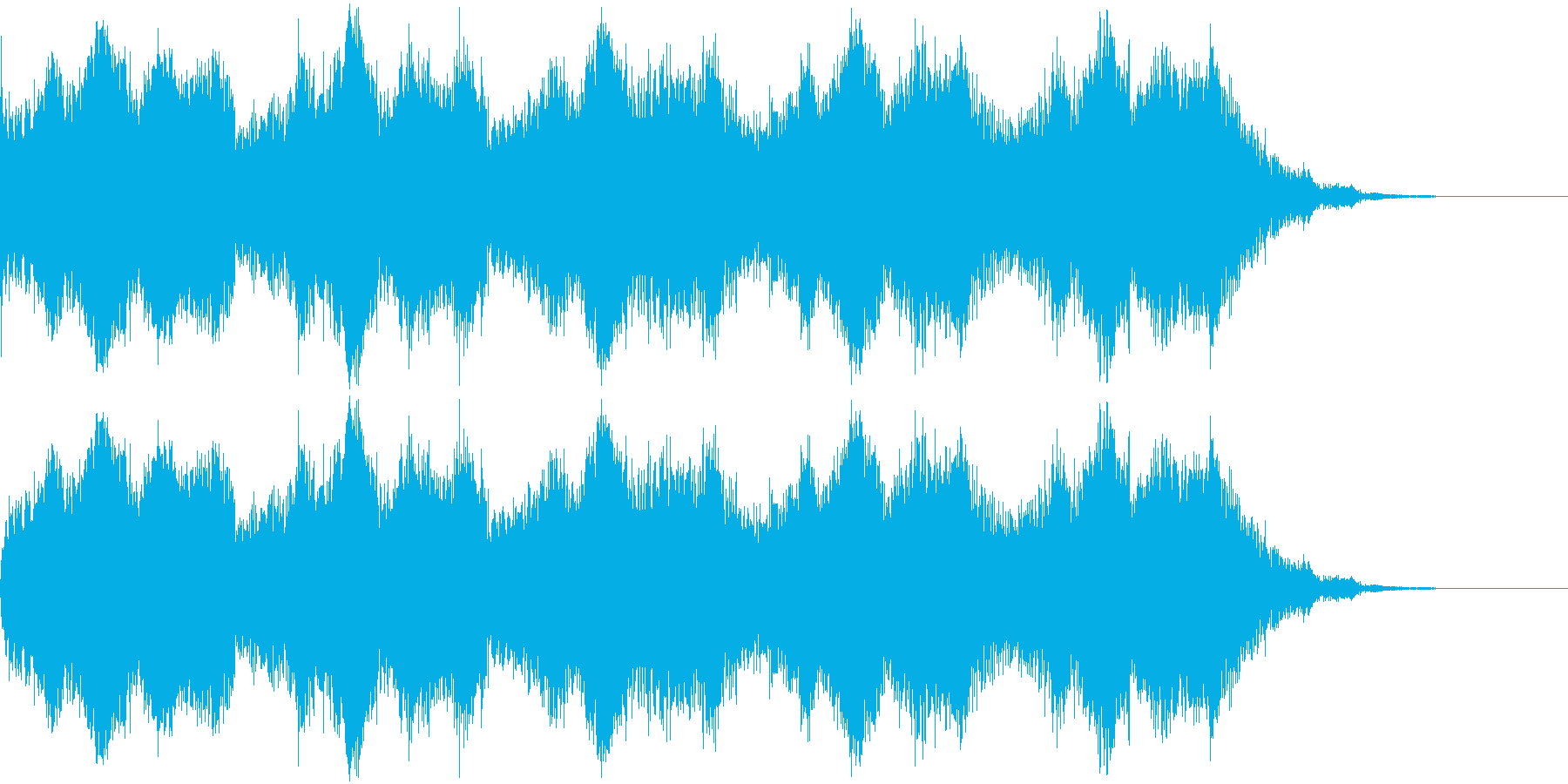 強風(強い風の音)の再生済みの波形
