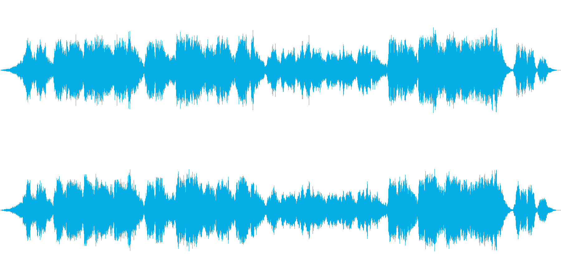 美しく清らかで落ち着いたニューエイジ音楽の再生済みの波形