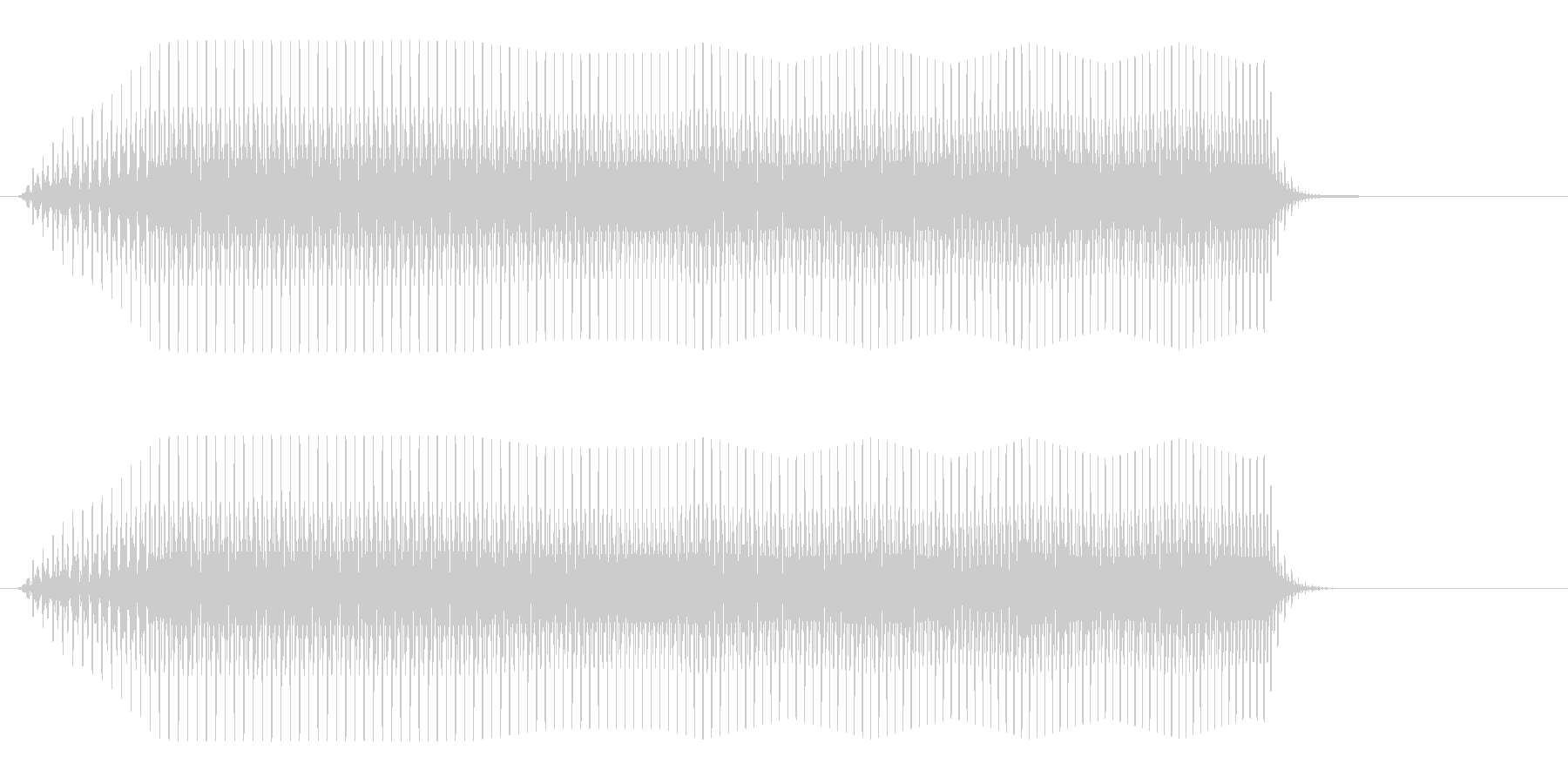 プワーッ(コミカル)の未再生の波形
