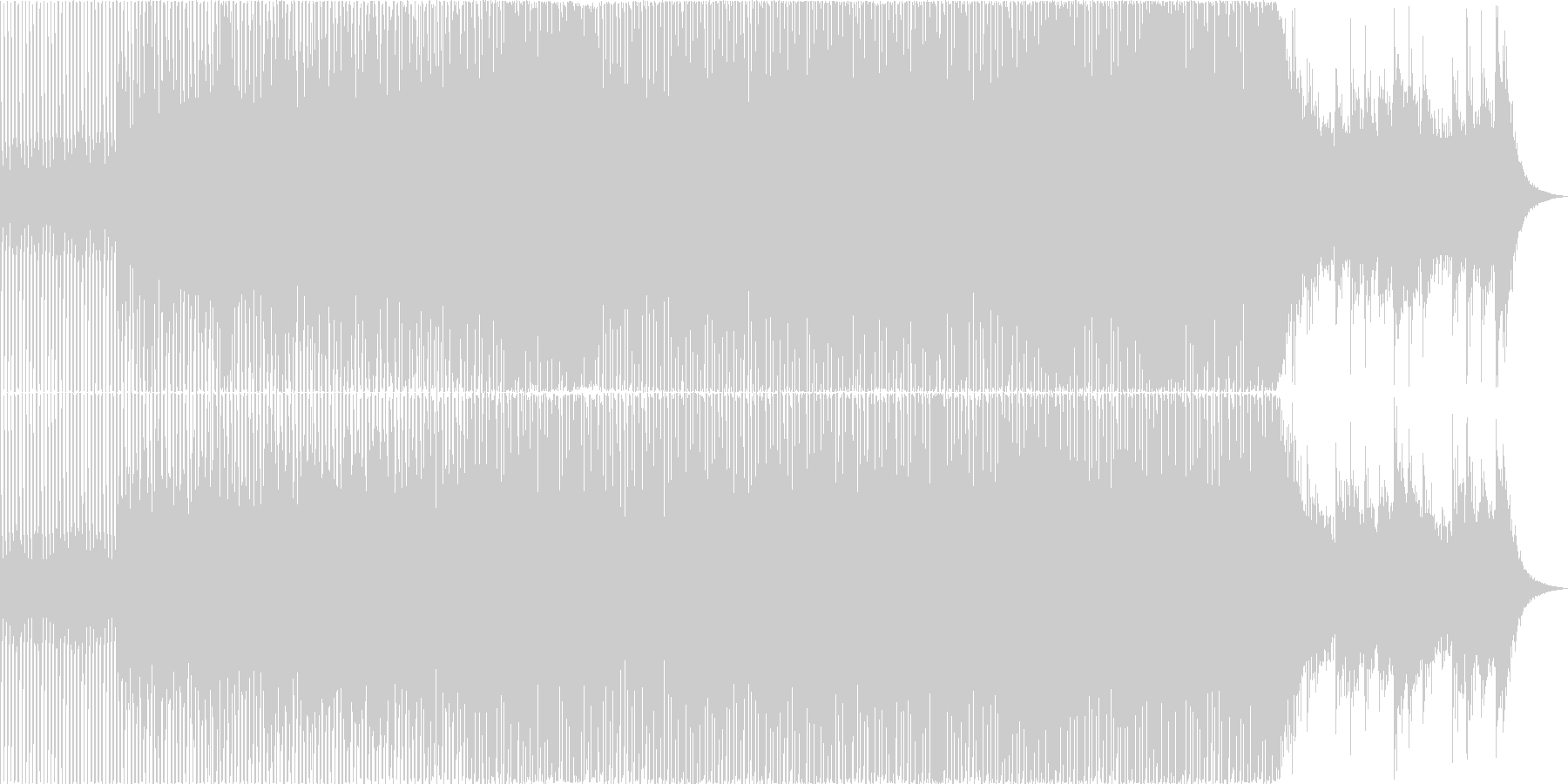 ほどよくアップテンポなダンストラックの未再生の波形