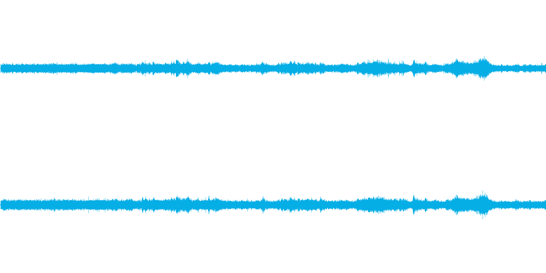 【生音】夏の日の通行音 - 9 「みー…の再生済みの波形