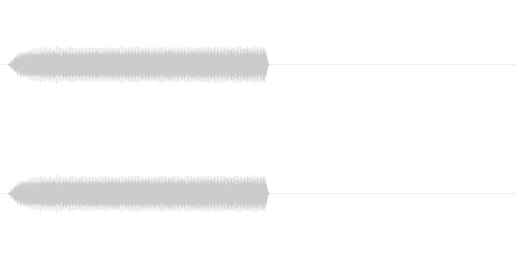 バイブ音量小さめの音源ですの未再生の波形