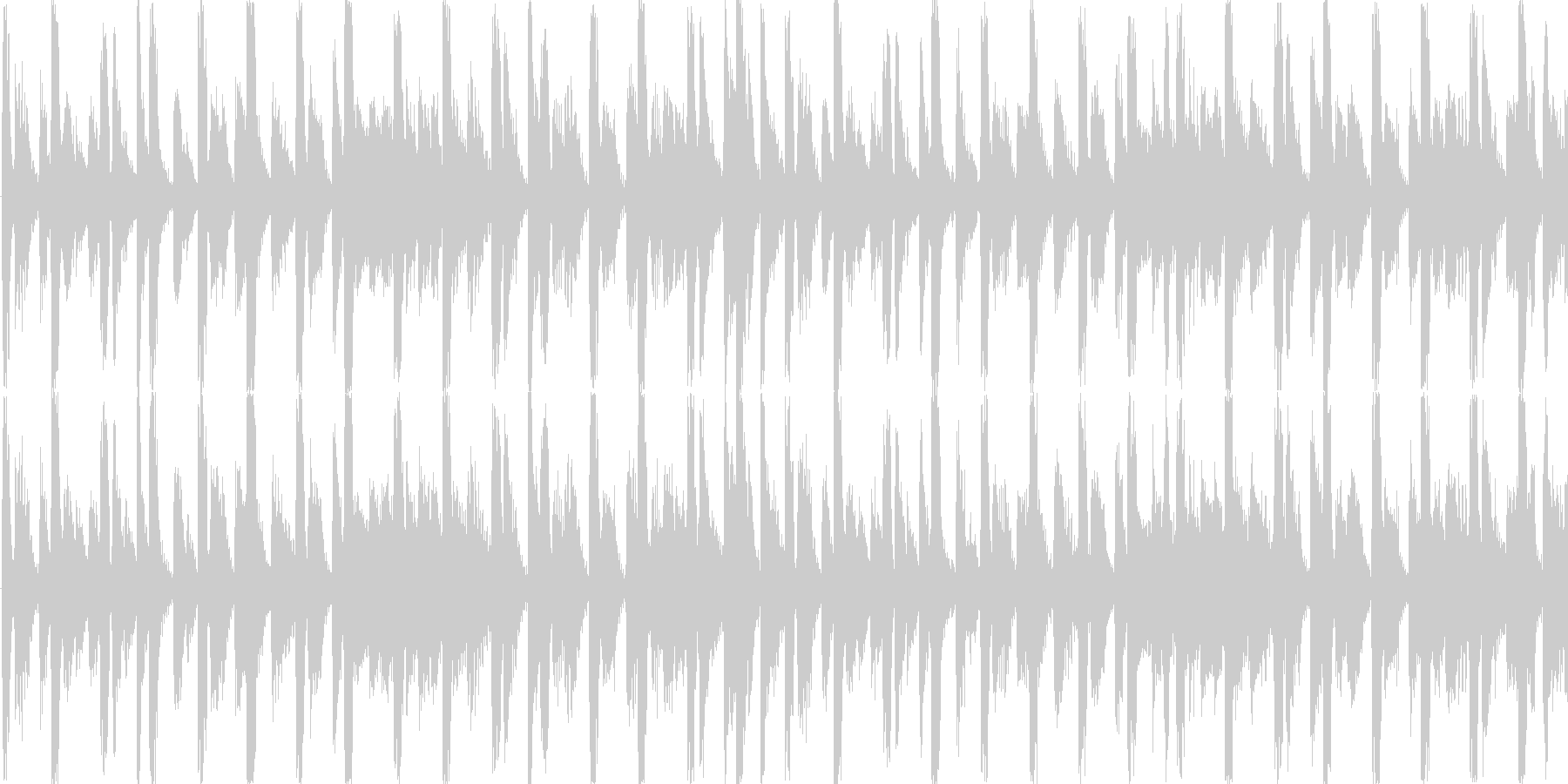 電子的な音で繰り返される楽曲です。の未再生の波形