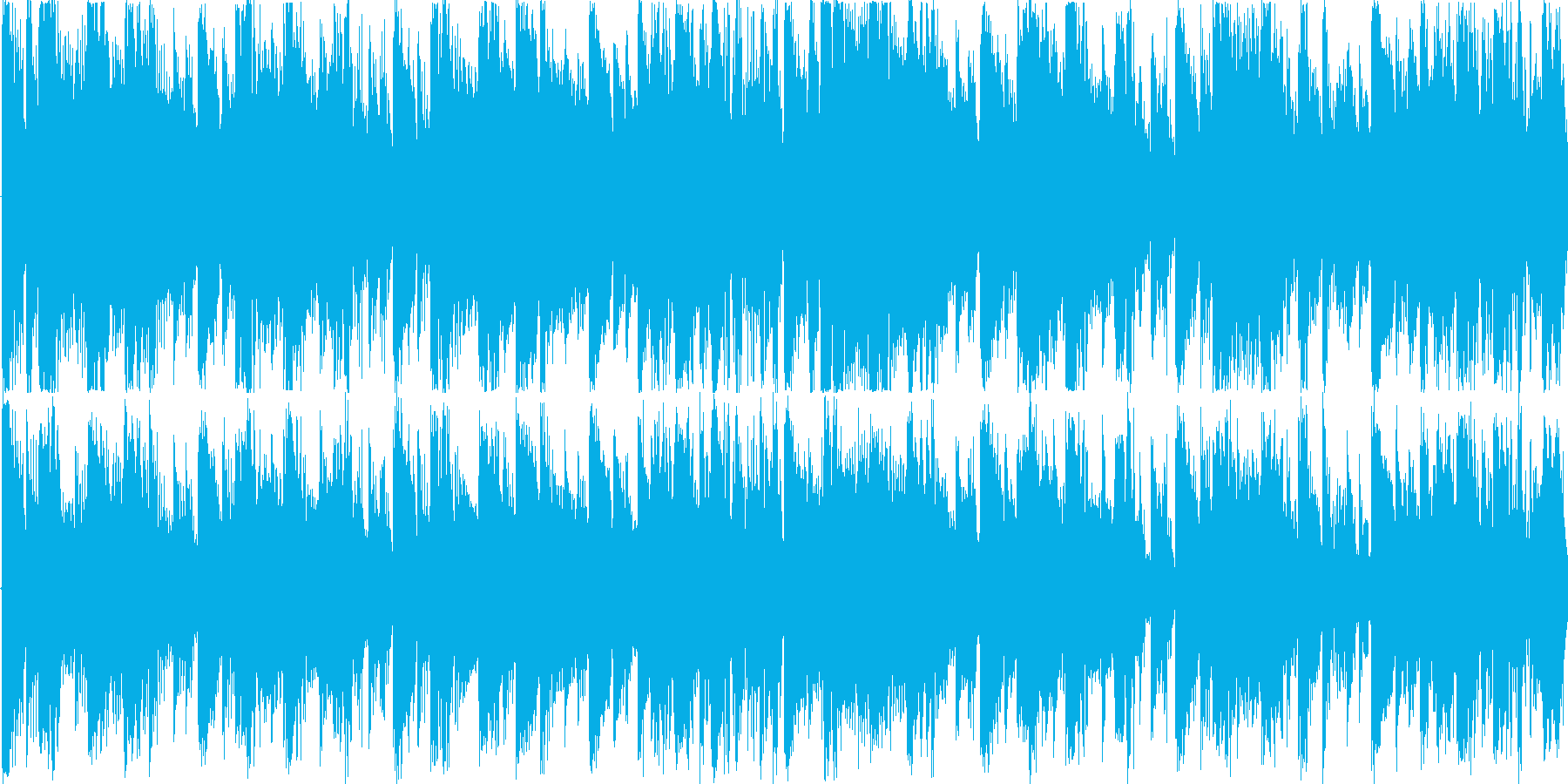 空間的な音響を駆使したループ楽曲です。の再生済みの波形