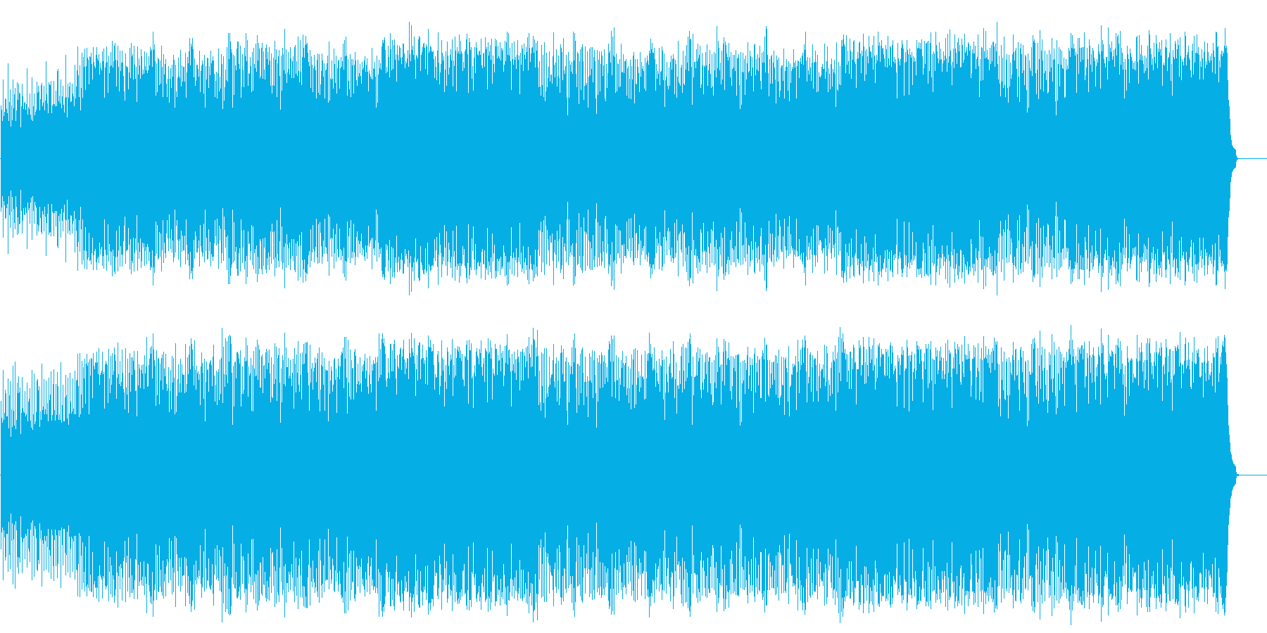 思わずノッてしまう元気なポップ/テクノの再生済みの波形