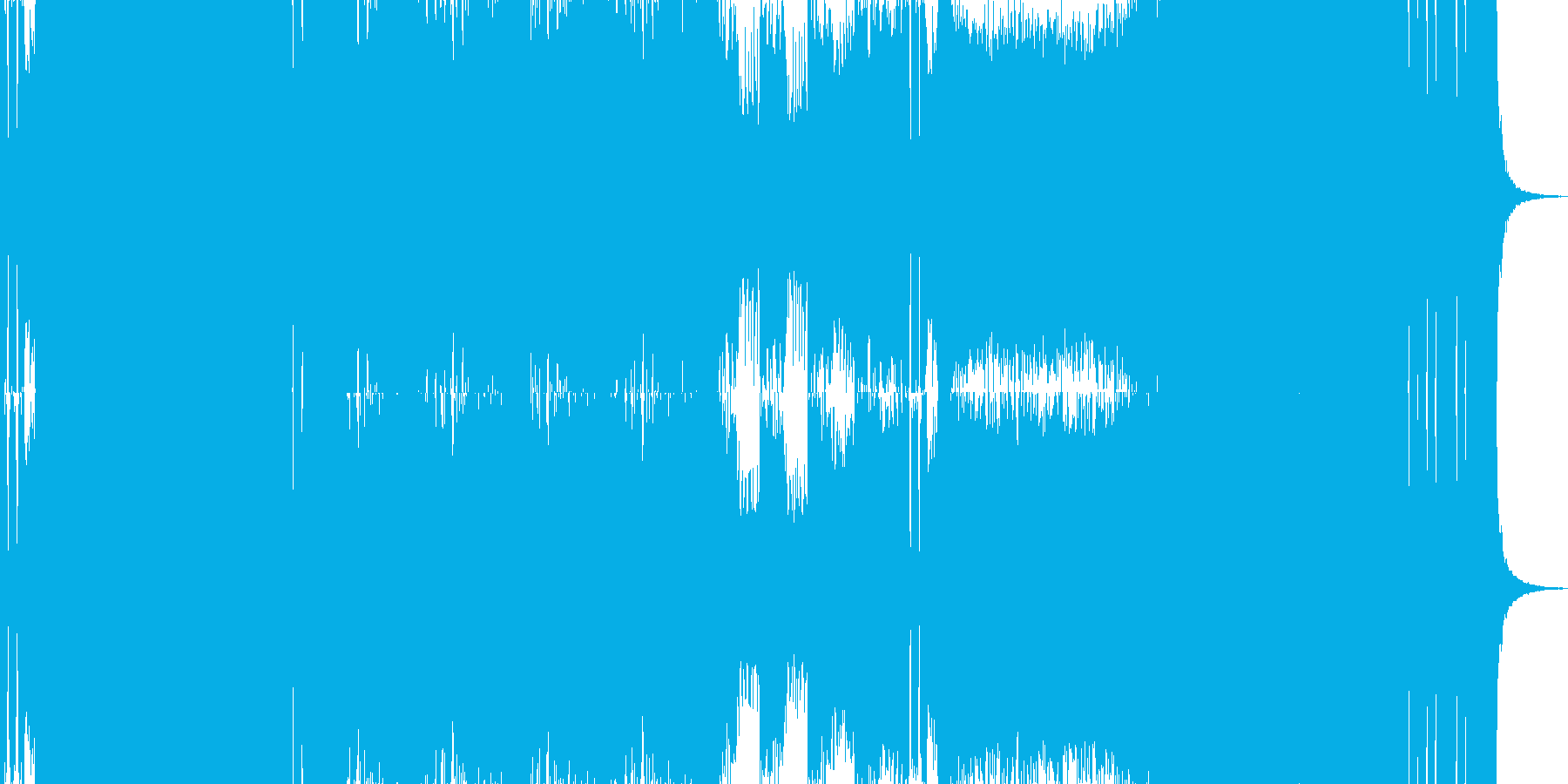ロック_疾走感の再生済みの波形