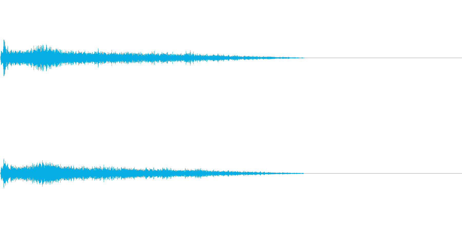 Eメジャー インパクト音 衝撃音の再生済みの波形