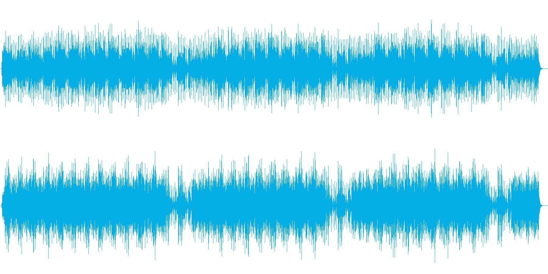 シンセによる宇宙的スケールを感じる行進曲の再生済みの波形