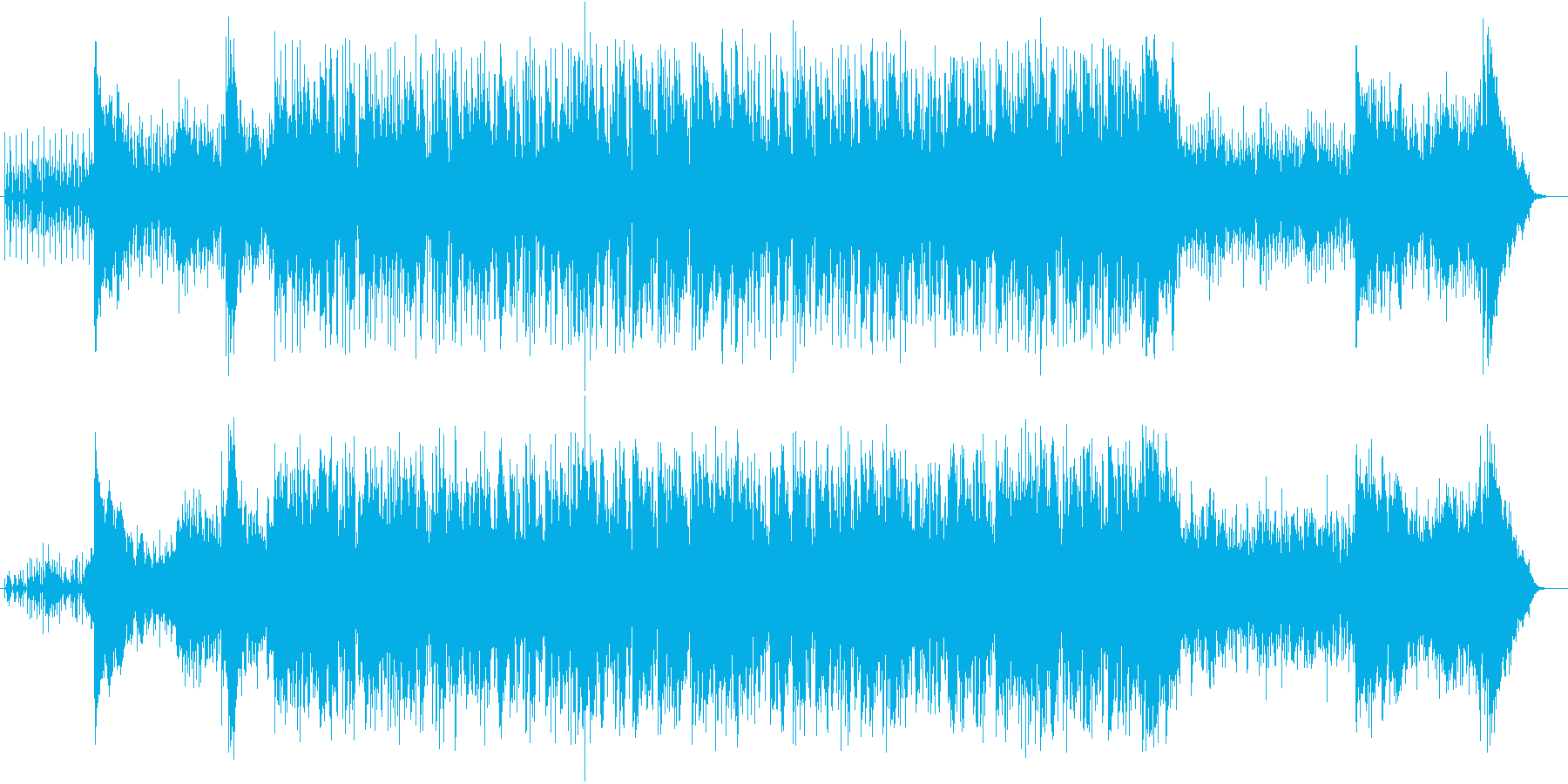 海辺のドライブに合う曲の再生済みの波形