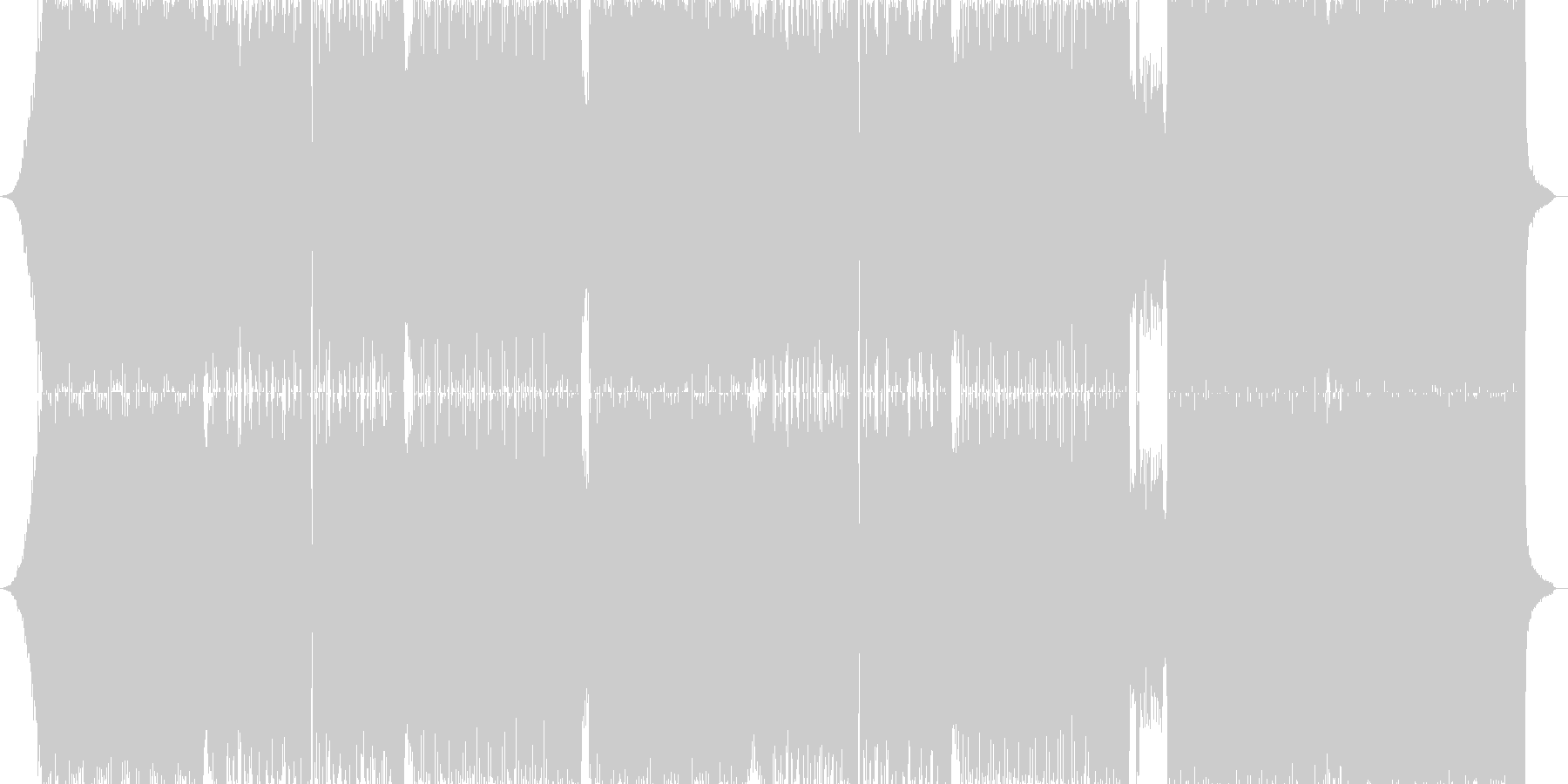 ハードロックとダンスミュージックの融合の未再生の波形