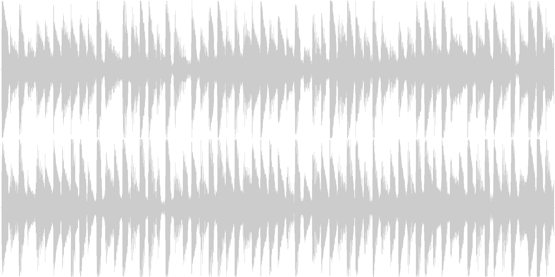 電子的な音で繰り返される楽曲です。の未再生の波形