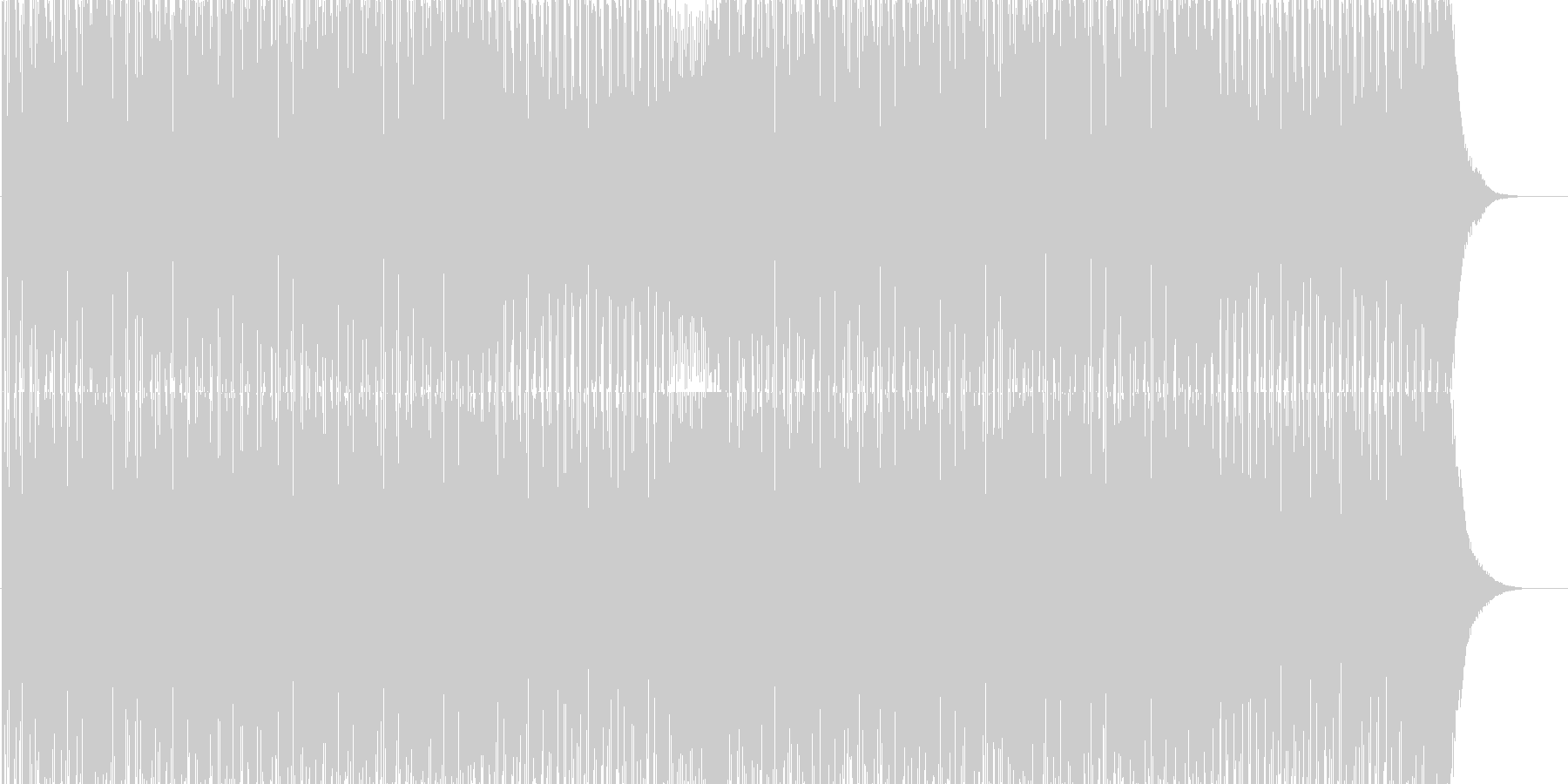 クイズ等に最適な緊張感漂うBGMの未再生の波形