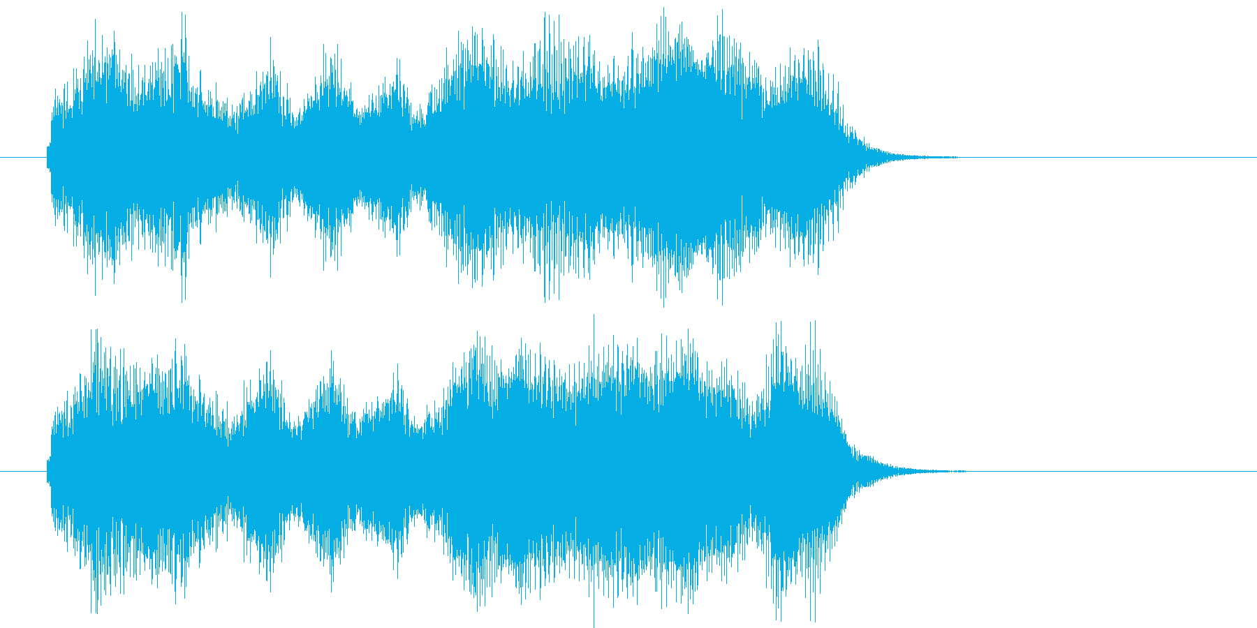 クリア_ジングルの再生済みの波形