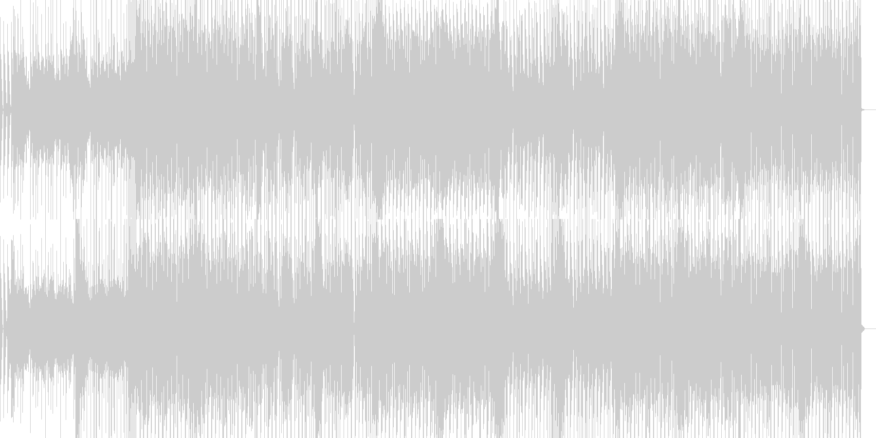 哀愁感と情熱あふれる心をイメージする曲の未再生の波形