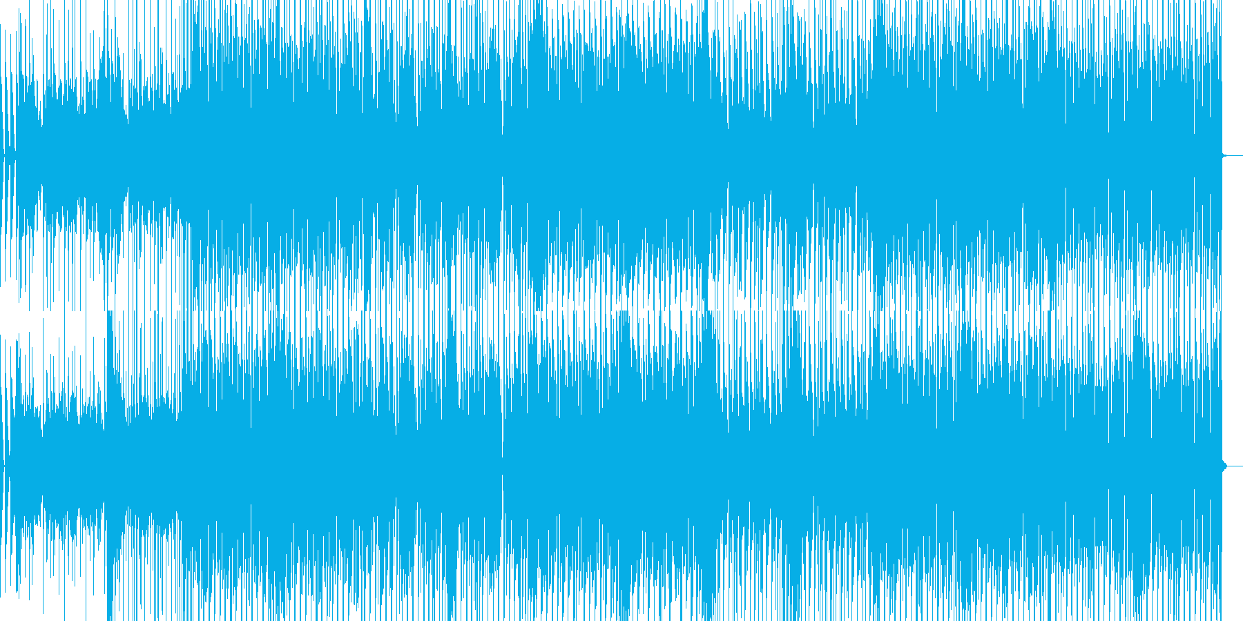 哀愁感と情熱あふれる心をイメージする曲の再生済みの波形