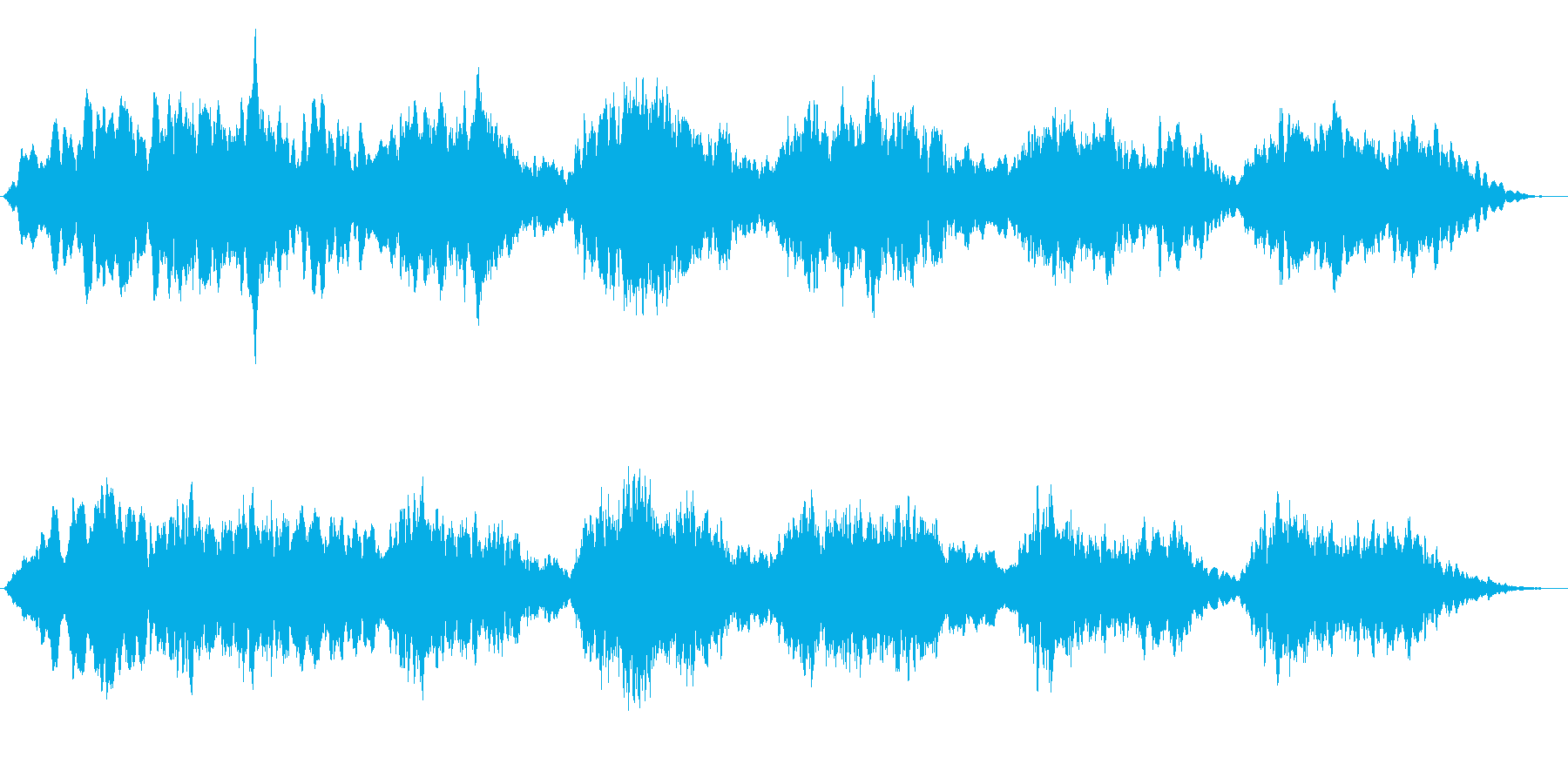 エスノムード満載アンビエントな笛の音楽の再生済みの波形