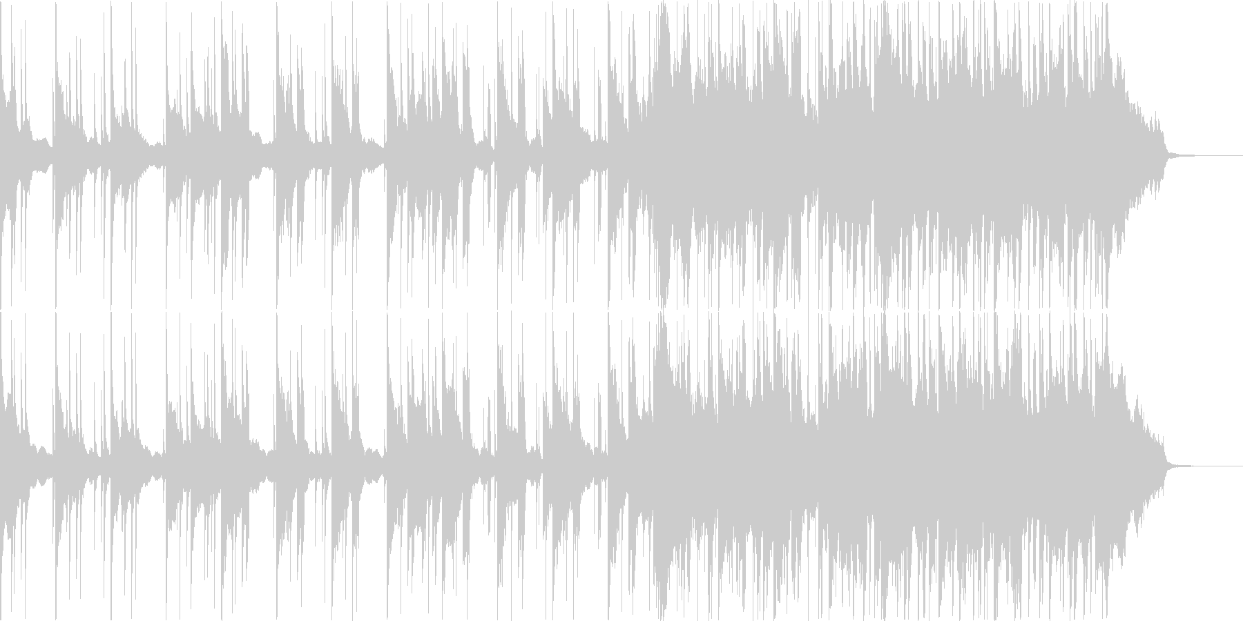 爽やかな余韻が残るCM向けバラードの未再生の波形