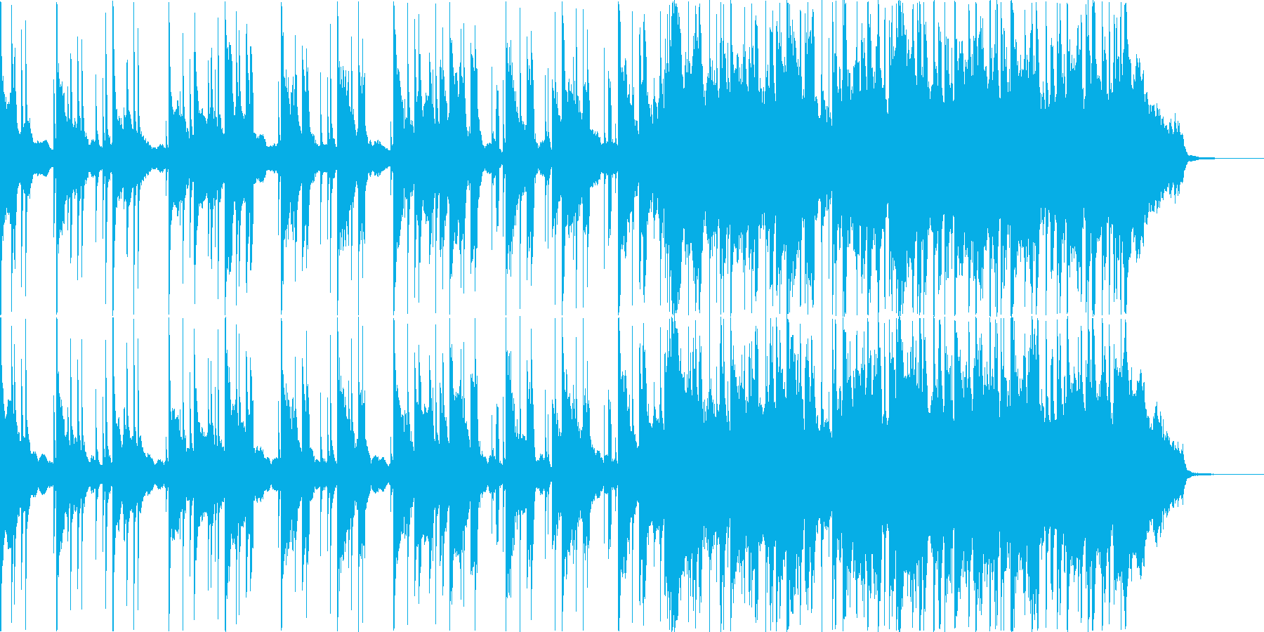 爽やかな余韻が残るCM向けバラードの再生済みの波形