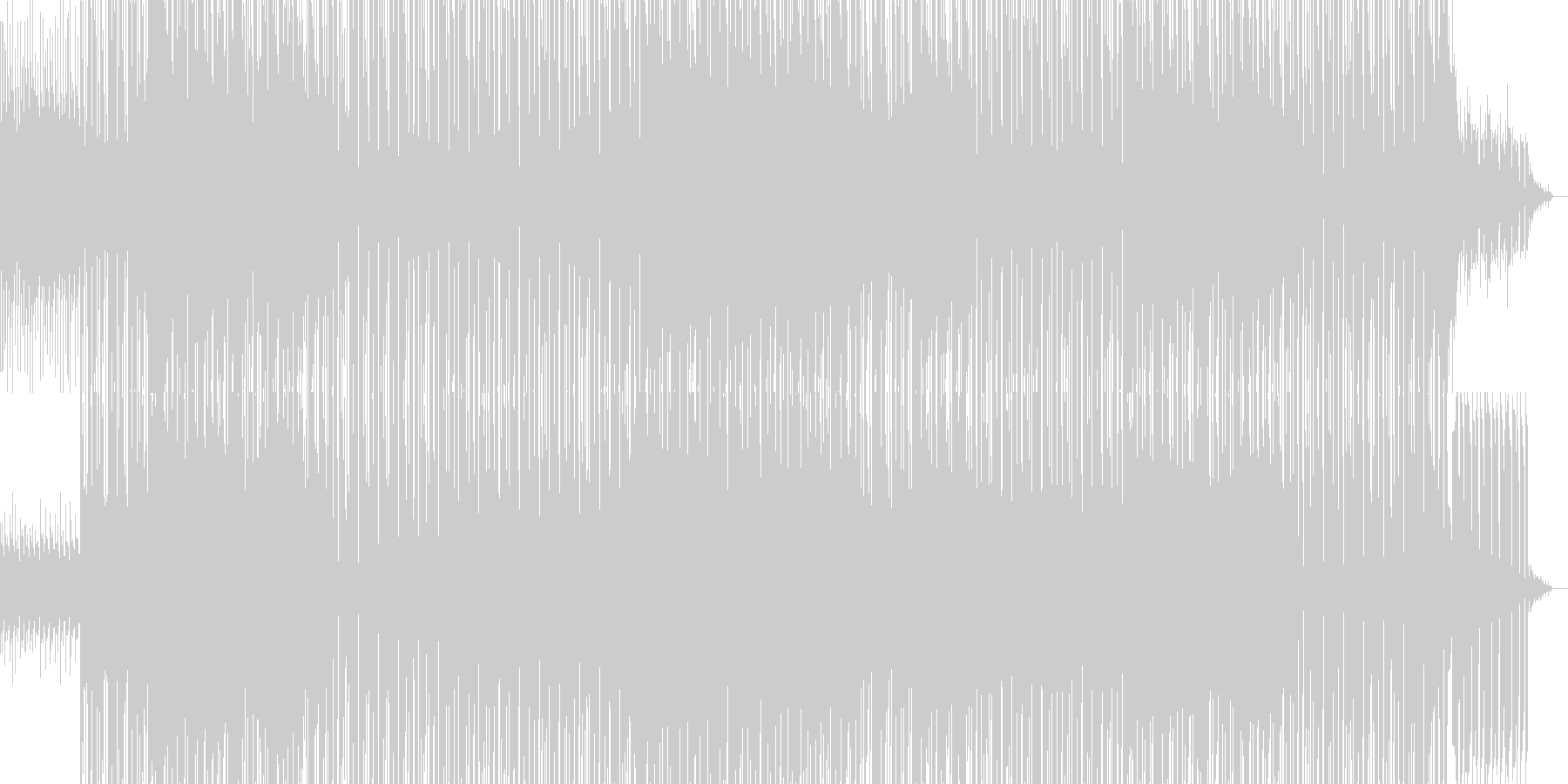 切ないリフが印象的なダンス曲の未再生の波形