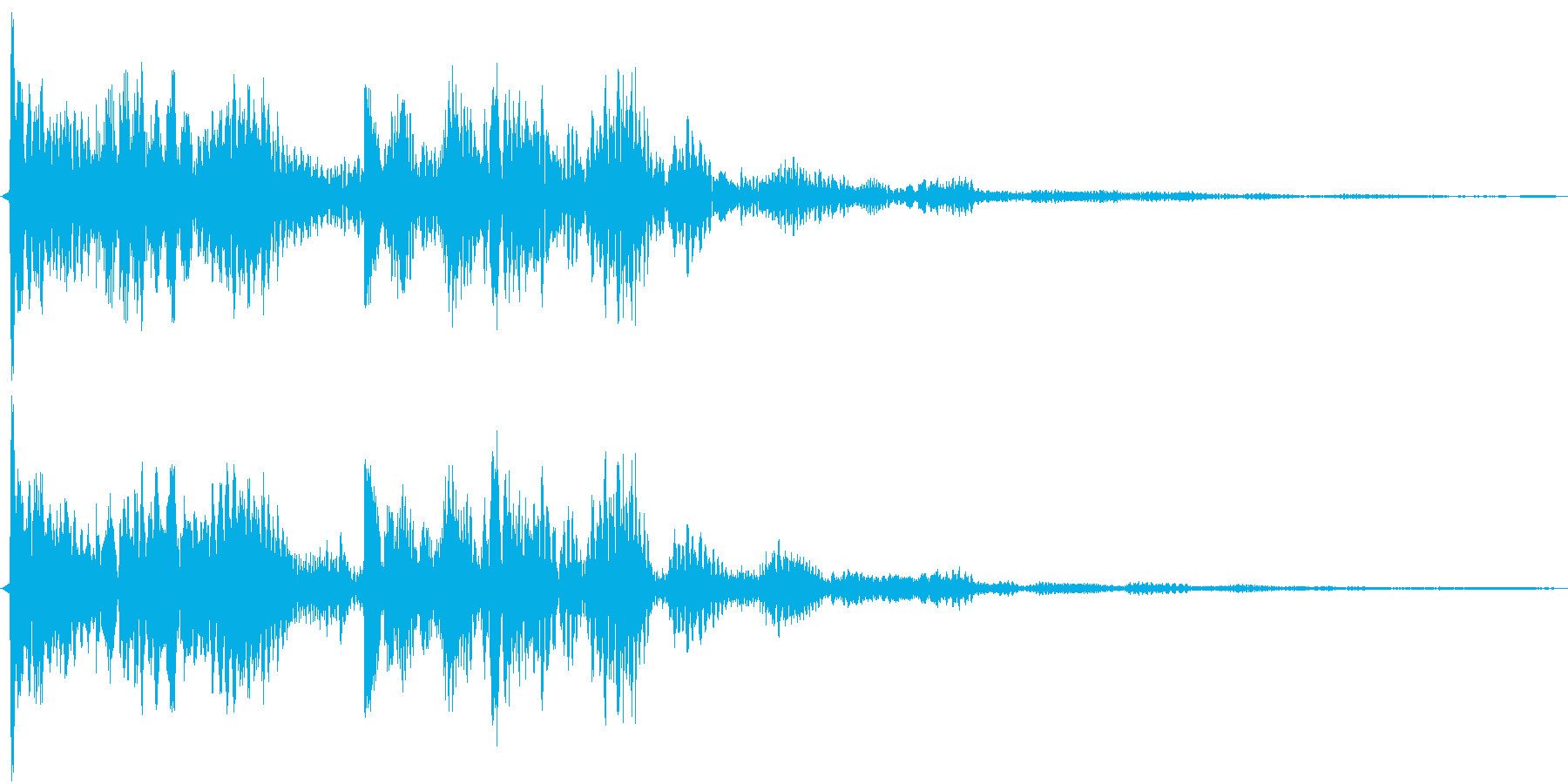 回復系(電子音)の再生済みの波形
