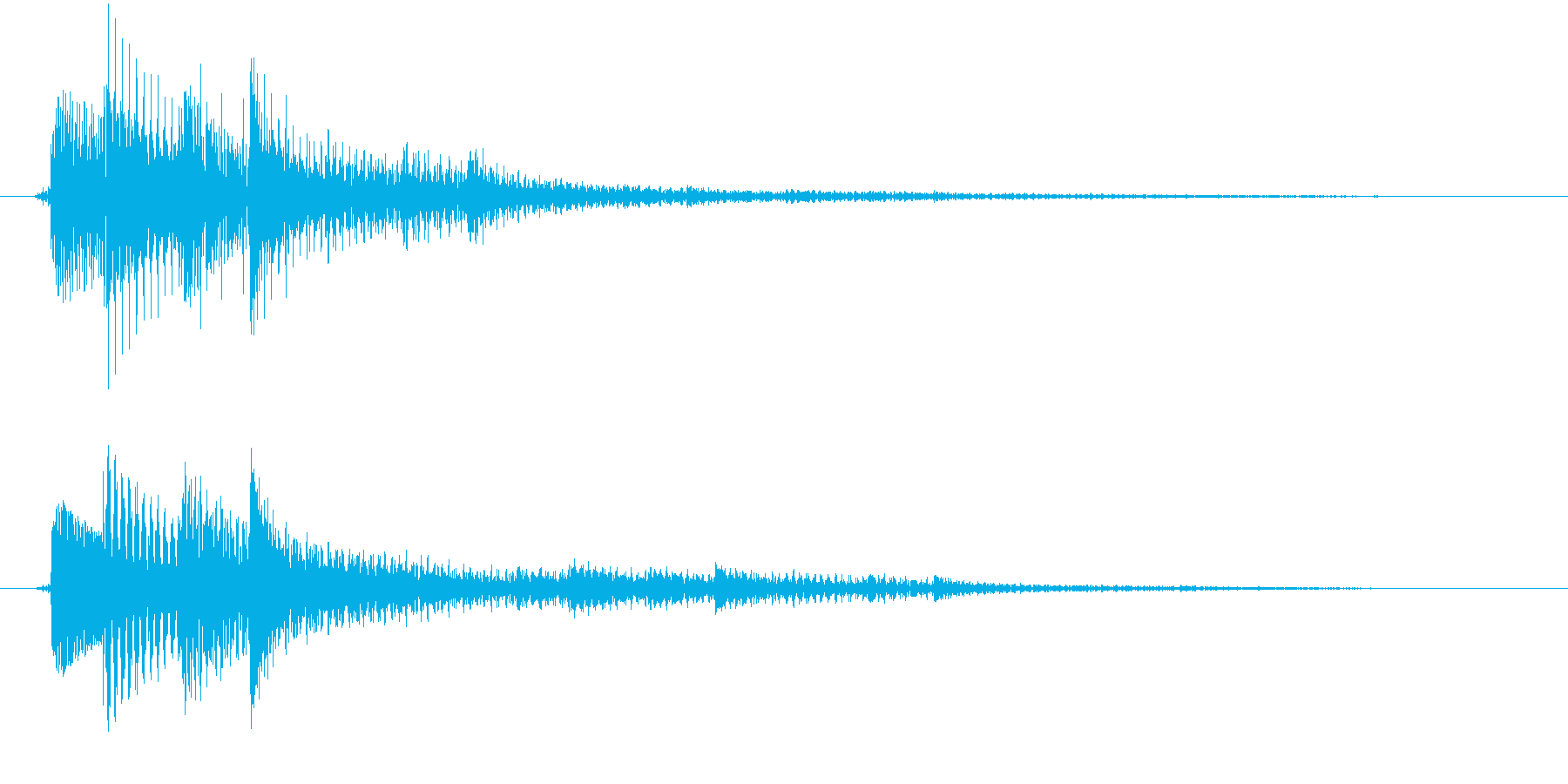 アイテム獲得音の再生済みの波形